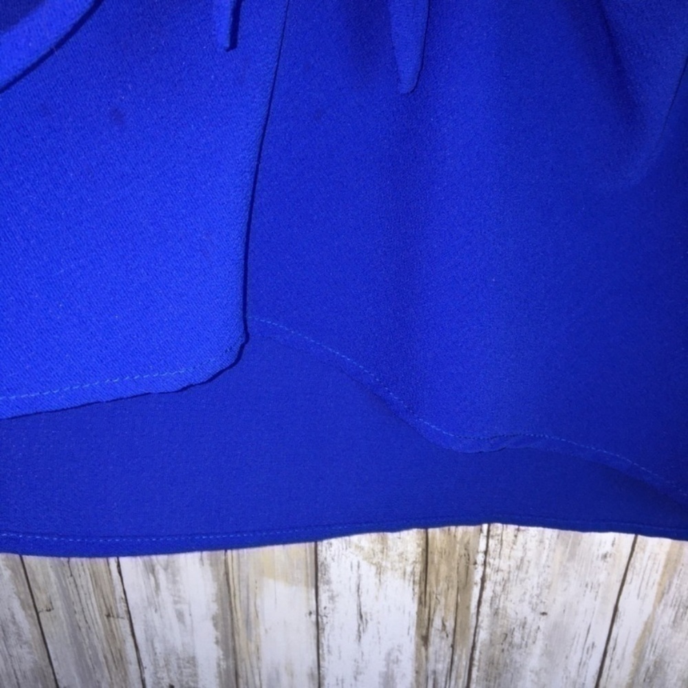 Entro Blue High Low Blouse - Picture 3 of 5